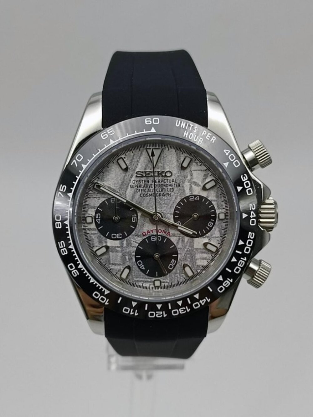 Men's 40mm Chronograph Watch Meteorite Dial